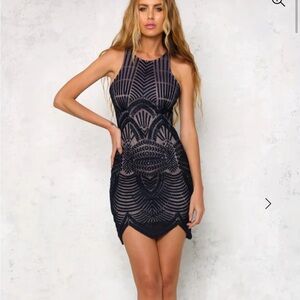 Hello Molly Dress Navy Take My Breath Away NWT Size 6 AU (US Size 2)